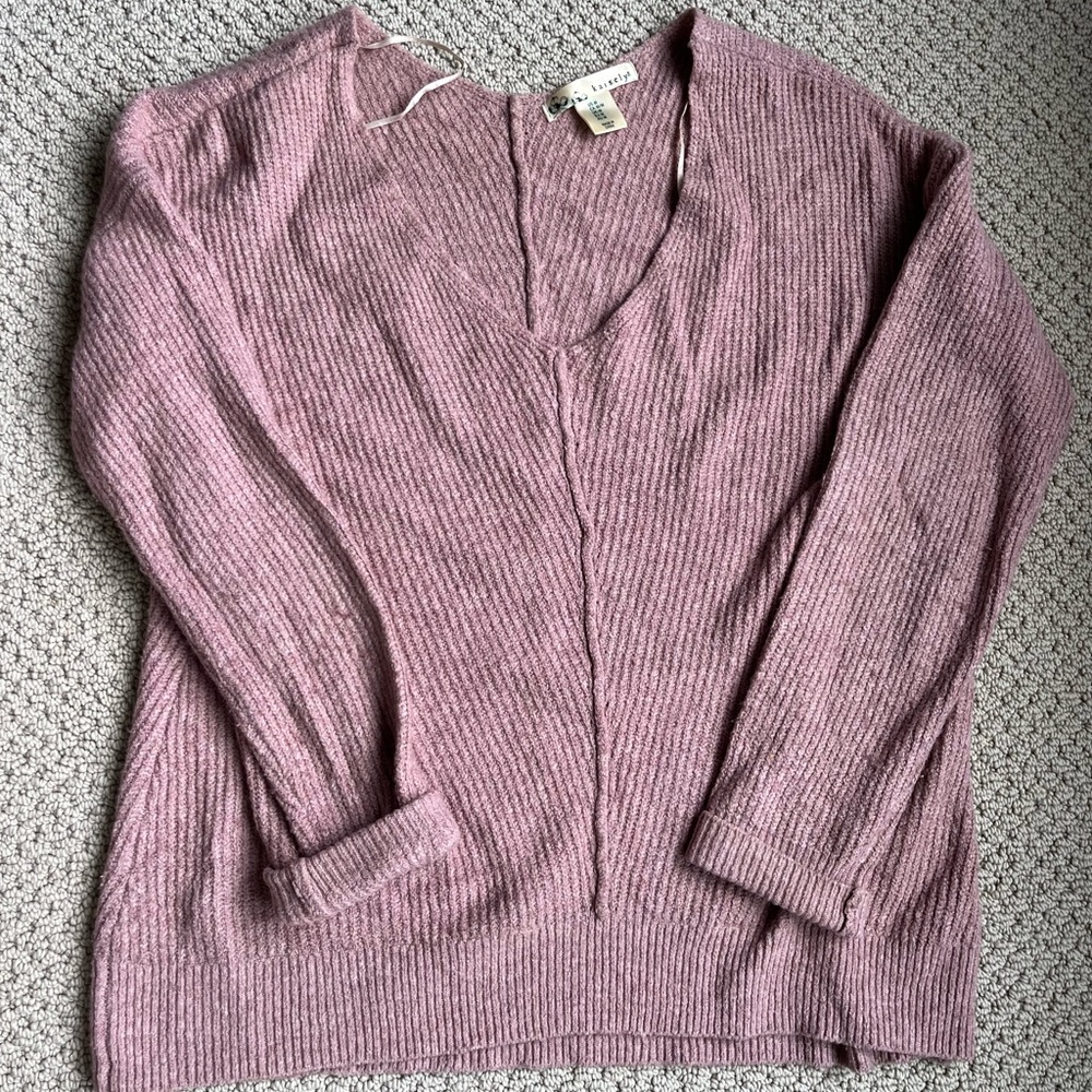 Light Pink Sweater Soft Textured